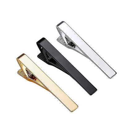 Stainless steel tie clip Amazon hot sale simple formal wear gold silver metal tie clip men and women security pin
