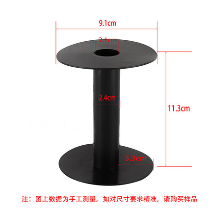 Transparent round I-shaped bobbin bobbin wool fishing line storage cylinder plastic empty coil winding barrel pipe