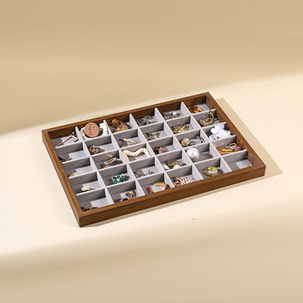 Jewelry Storage Box High-grade Exquisite Large Capacity Earrings Earrings Necklace Dressing Table Watch Jewelry Jewelry Display Stand