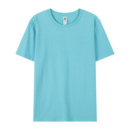 New 2025 Spring Men's and Women's T-Shirts DIY Printed Pullover Short-Sleeved Fashionable Round-Neck Casual Advertising Shirts Group Uniforms