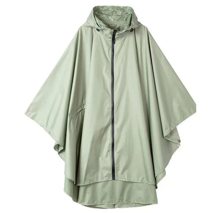 Raincoat Cloak Outdoor Adult Fashion Men and Women Hiking Electric Motorcycle Riding Portable Waterproof Poncho