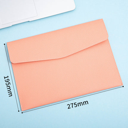 A4 leather file bag with portable A5 briefcase file bag advertising file bag custom contract bag printable logo