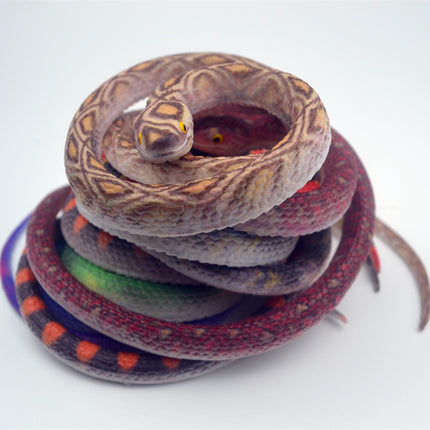 New Soft Rubber Pattern Python, King Snake, Germanium Snake, Red Snake, Various High Artificial Fake Snake Models
