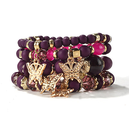 European and American Cross-Border Hot-Selling New Bohemian Bracelets Creative Tassel Multi-Layer Beaded Bracelets Fashion Jewelry