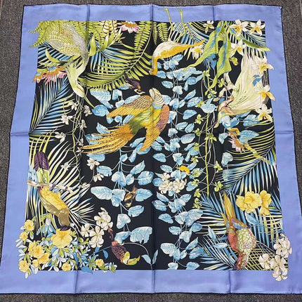 Luxury Palace Silk Twill Silk 14 Mm Large Square Scarf Spring and Autumn New Mulberry Silk Scarf Women's Shawl Scarf