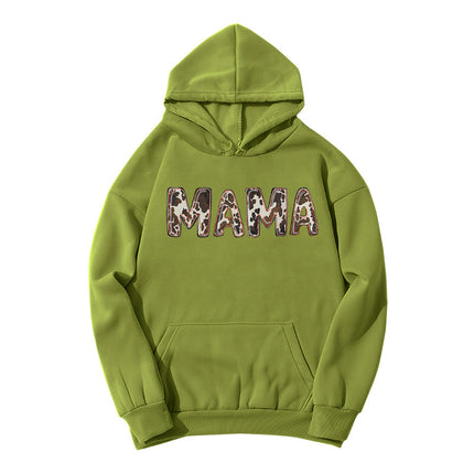 AliExpress ebay foreign trade cross-border mama printed hooded sweater autumn and winter European and American men's and women's top fashion loose
