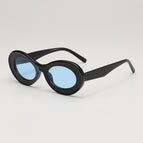 Black frame blue film