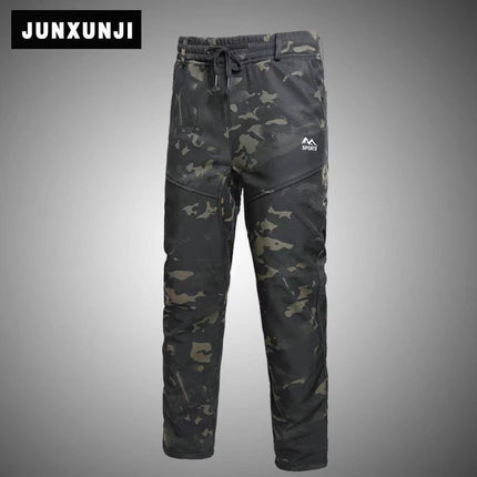 Overalls Men's Suit fleece-lined Thickened Camouflage Jacket Autumn and Winter Labor Protection Clothing Cold-proof Waterproof Wear-resistant Outdoor suit