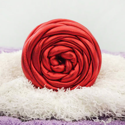 Metallic Shiny Leather Ultra-Thick 2cm Icelandic Thick Yarn for Handmade Knitting DIY Cat Nest Bags Baby Crib Bumper Cord