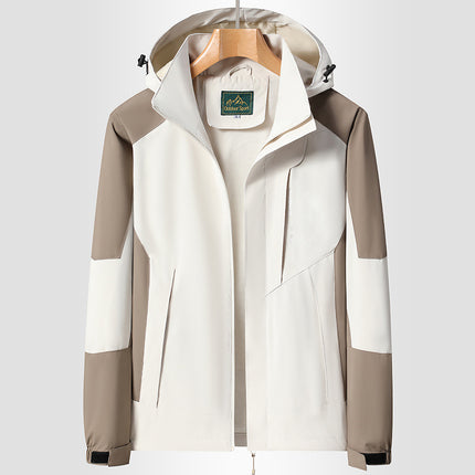Factory Direct couple outdoor leisure jacket jacket Men's Outdoor color matching waterproof windproof jacket jacket New