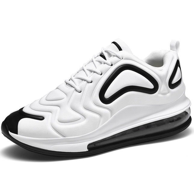 Cross-Border Large Size Casual Sports Couple Shoes Air Cushion Running Shoes Comfortable and Versatile Trendy Popular Mesh Hiking Shoes for Men