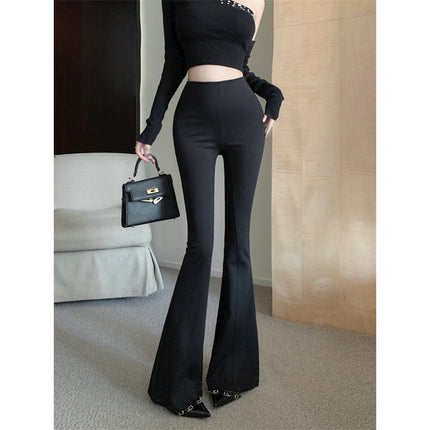 Removable Fake Two-Piece Ruffled Waist Seal Slimming Design Sense Micro Horn Casual Pants suit