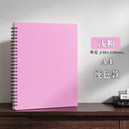 Solid color light pink / 30 pages (can fit 60 sheets of paper)
