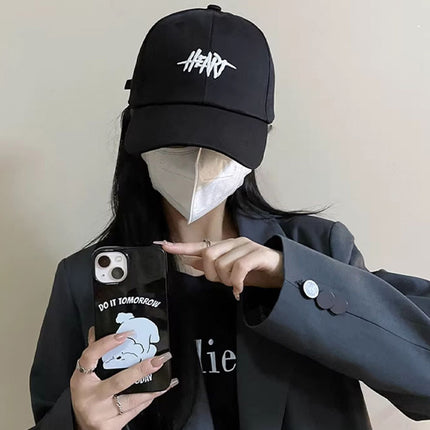 Big brim baseball cap women's spring and summer sunscreen hat casual tide big head circumference deepened face small cap