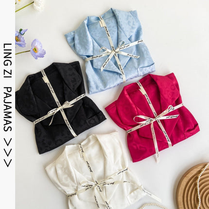 [Charming light feather] high-definition feather pajamas for women autumn and winter light luxury ins high-grade European and American fashion home wear for women