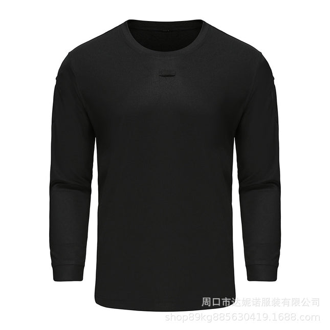 Special Forces Tactical T-shirt Long-sleeved Army Fan T-shirt Round Neck Loose Elastic Spring and Autumn T-shirt Training Quick-drying Long-sleeved Men