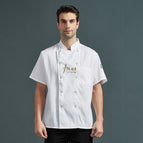 Short-sleeved white (single top) / M