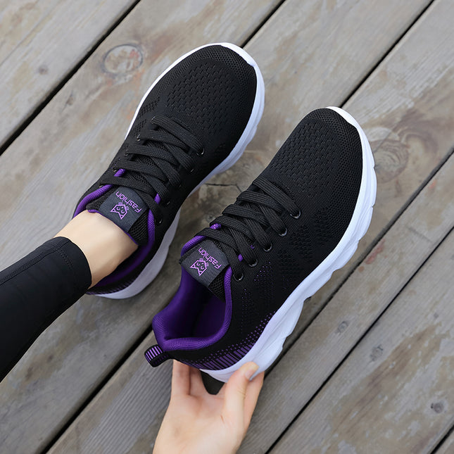 Sports Shoes for Women, Autumn Breathable Mesh, Middle-Aged and Elderly Mothers' Running Soft-Soled Walking Shoes for the Elderly
