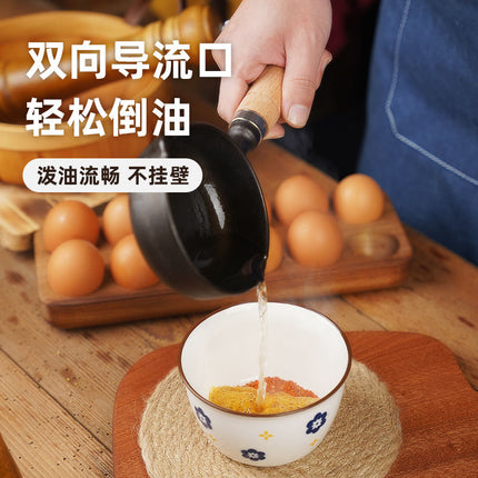 New deep cast iron frying pan Mini small pot with oil and soy sauce hot milk omelette pan non-stick household flat frying pan