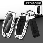 Silver + buckle Black