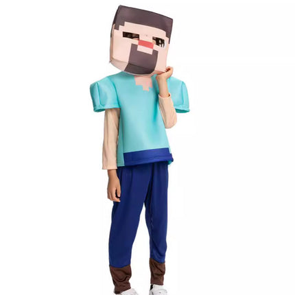 cross-border halloween children cos clothes my world steve play show rave party party costume