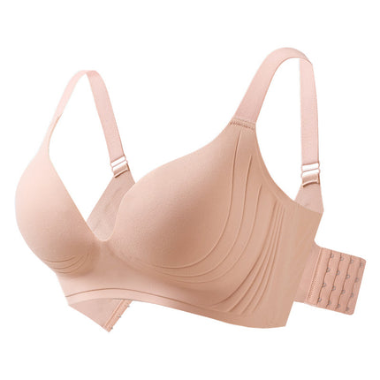 Big Chest Artifact Full-cup Paracinon Correction Anti-sagging Exterior Expansion plus size chubby girl Non-rimless Gathering Bra