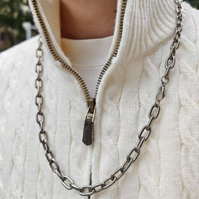 Pure titanium welded joint industrial chain corrosion-resistant lightweight dog chain pet chain outdoor anti-slip chain clothes titanium chain