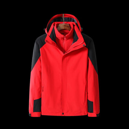 Rush Clothes Custom Logo Women's Three-in-One fleece-lined Thickened Two-Piece Fashion Brand Couple's Detachable Jacket in Autumn and Winter