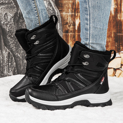Cross-Border Snow Boots for Couples, Women's Minus 40 Degree Cold-Proof Thick-Soled Waterproof Northeast Travel Cotton Shoes for Men, Winter Fleece-Lined and Thickeneding