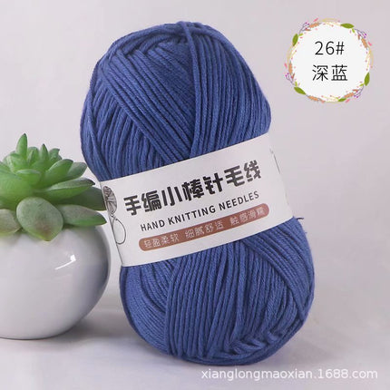 10 Strands of Hand-Knitted Small Stick Needles, Medium-Thick Woolen Knitting Wool, Hand-Knitted Men's and Women's Hats and Scarf Threads Wholesale