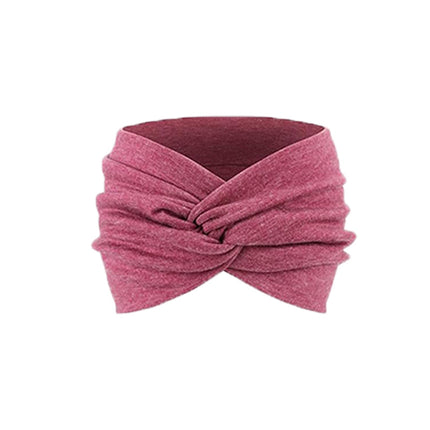 European and American Cashew Flower Hair Band Sports Running Bohemian Face Wash Makeup Hair Band Cross Wide Side Headband Women