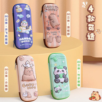 Kapi Barra 3D Stationery Box Student High-value Pencil Case Boys and Girls Multifunctional Large Capacity Pencil Case Pencil Case