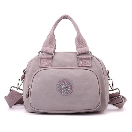 Lightweight waterproof nylon cloth bag casual messenger bag new versatile small square bag trendy women's shopping handbag