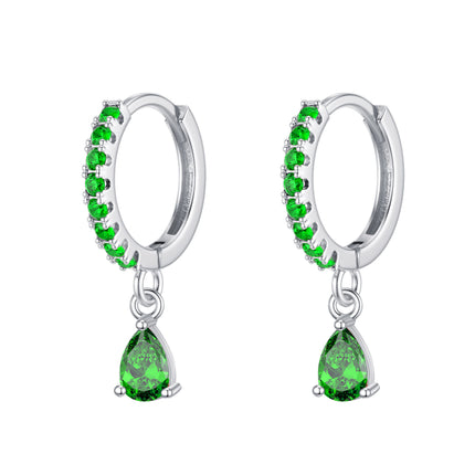 Amazon, Aliexpress, Temu, Shein, European and American Cross-Border Popular Luxury Zircon Earrings Wholesale