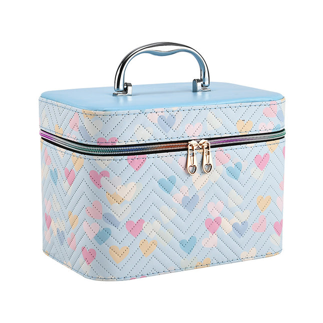 Cosmetic bag large capacity high-end feeling ins style high-value with mirror portable waterproof multifunctional portable storage
