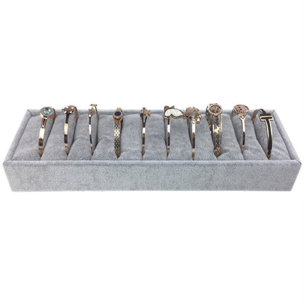 Ice Flower Velvet Jewelry Box Display Plate Ring Bracelet Trapezoidal Jewelry Display Stand Gold and Silver Jewelry Props