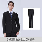 6692 black women's top + pants / S
