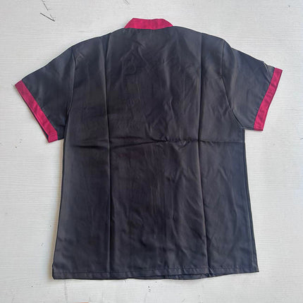 Chef Work Clothes Short-sleeved Men's Summer Breathable Restaurant Kitchen Canteen Restaurant Embroidered Word Kitchen Clothes Long-sleeved