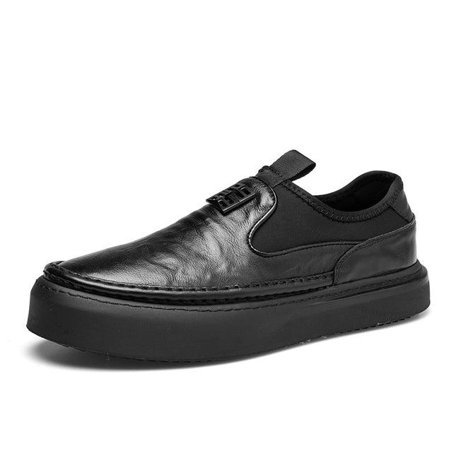 Men's Shoes Manufacturer Directly Supplies New Men's Shoes, Genuine Leather Loafers, Trendy Slip-On Breathable Casual Shoes, Leather Shoes Wholesale