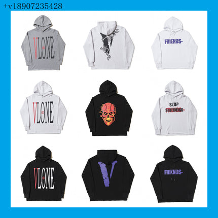 Lone Sweatshirt Wang Yibo with Hiroshi Fujiwara Limited Fashion Brand Big V Valentine's Day Couple Loose Long Sleeve Hoodie