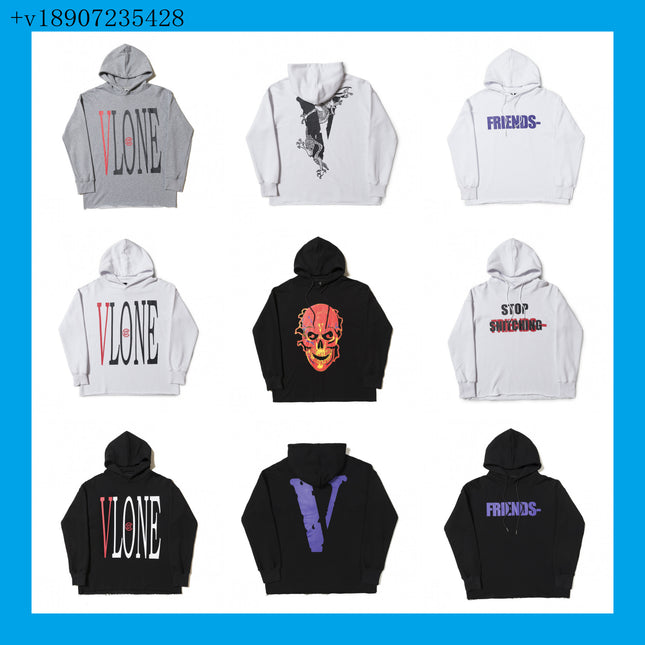 Lone Sweatshirt Wang Yibo with Hiroshi Fujiwara Limited Fashion Brand Big V Valentine's Day Couple Loose Long Sleeve Hoodie
