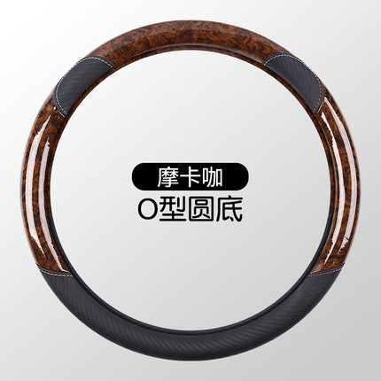 New crystal peach wood grain car steering wheel cover factory direct cartoon cute non-slip wear-resistant four seasons universal