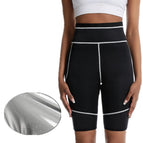 Spliced shorts with silver inside / S