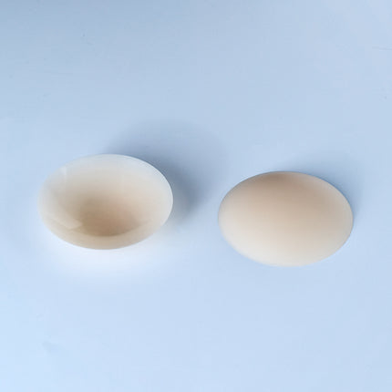 Cross-border sexy silicone breast patch round solid color emulsion patch ultra-thin invisible sling anti-bump anti-running light patch nipple patch