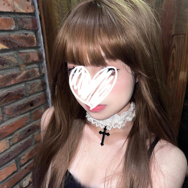 Cross Lace Collar Female Sweet Cool Spice Choker Neck Ring Neck Chain Sexy Neck Ring Neck Strap Clavicle Chain