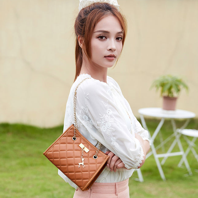 Bags for Women Wholesale Small Bags 2024New Ladies Embroidered Quilted Shoulder Bag Export Classic Casual Ladies Bag