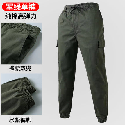 Work Clothes Jacket Men's Spring and Autumn Thickened Anti-scalding Wear-resistant Electric Welding Overalls Auto Repair Site Labor Protection Clothing Overalls