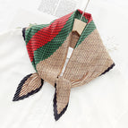L024-190-04 coffee / 70cm wrinkled square towel