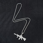 Silver pendant +3mm * 24inch stainless steel twist chain