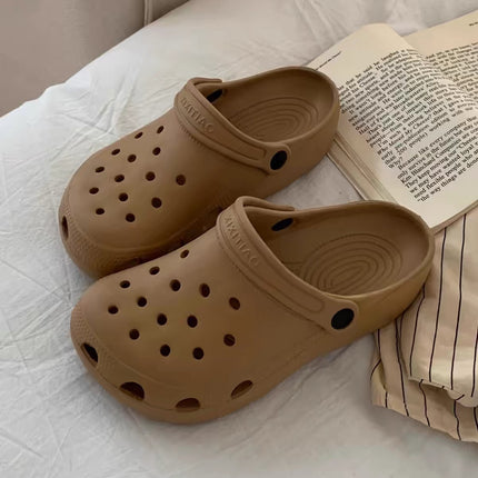 silver Cave Shoes Niche Fashionable All-match EVA Material Lightweight Comfortable Non-slip Deodorant Outwear Lovers